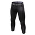 Men's Dry Fit Capri Workout Running Leggings Compression Shorts